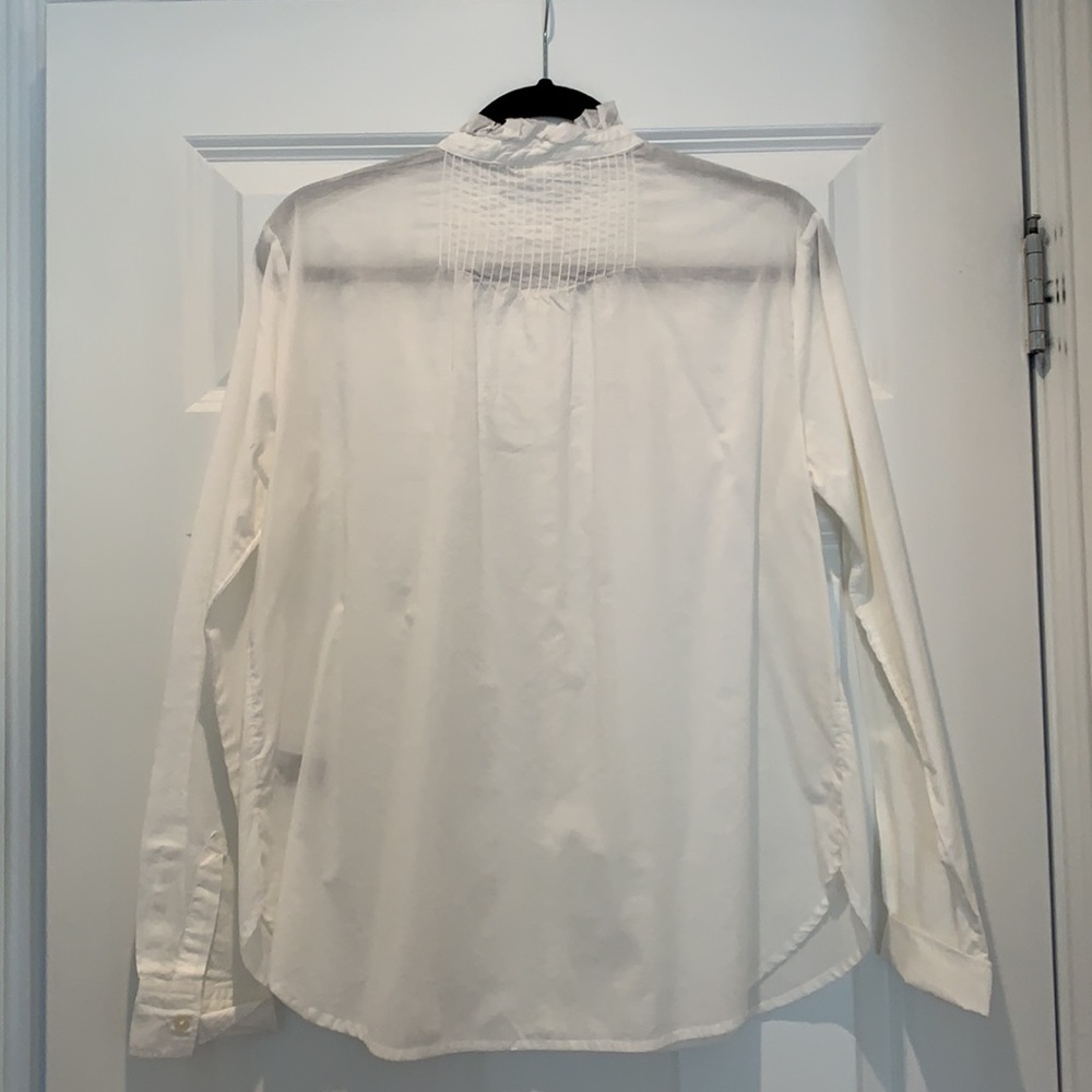 Gap White Cotton Button Down Top - image 4